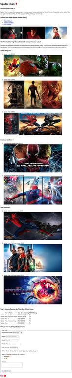 Spiderman Project Preview