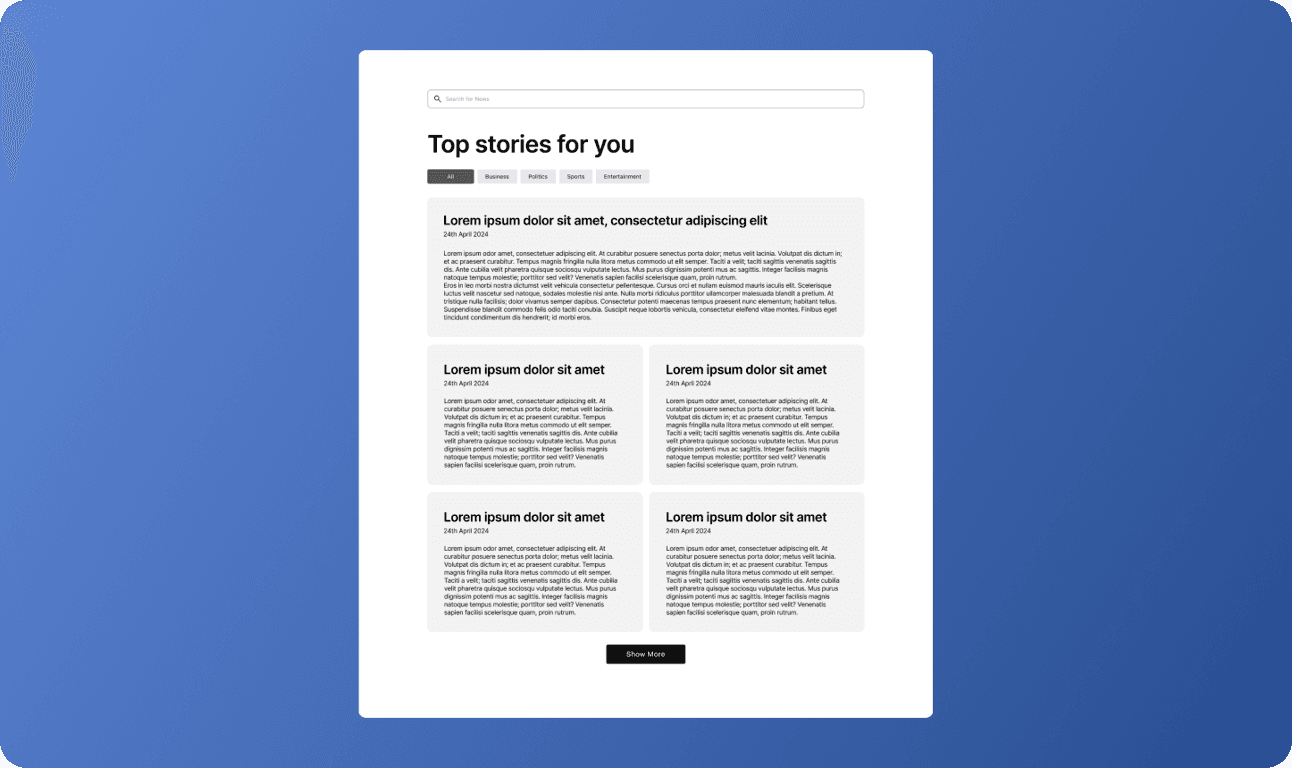 News Explorer Project Preview